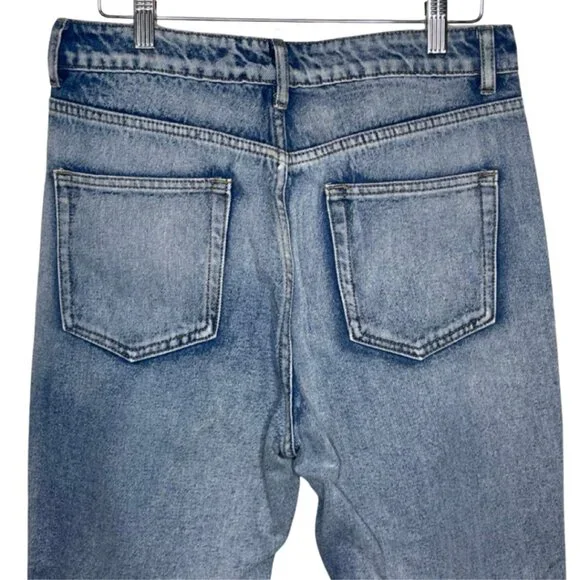 THE ROCKN REV | Women's Casual Light Wash Distressed Jeans | Size 12 - Picture 9 of 13